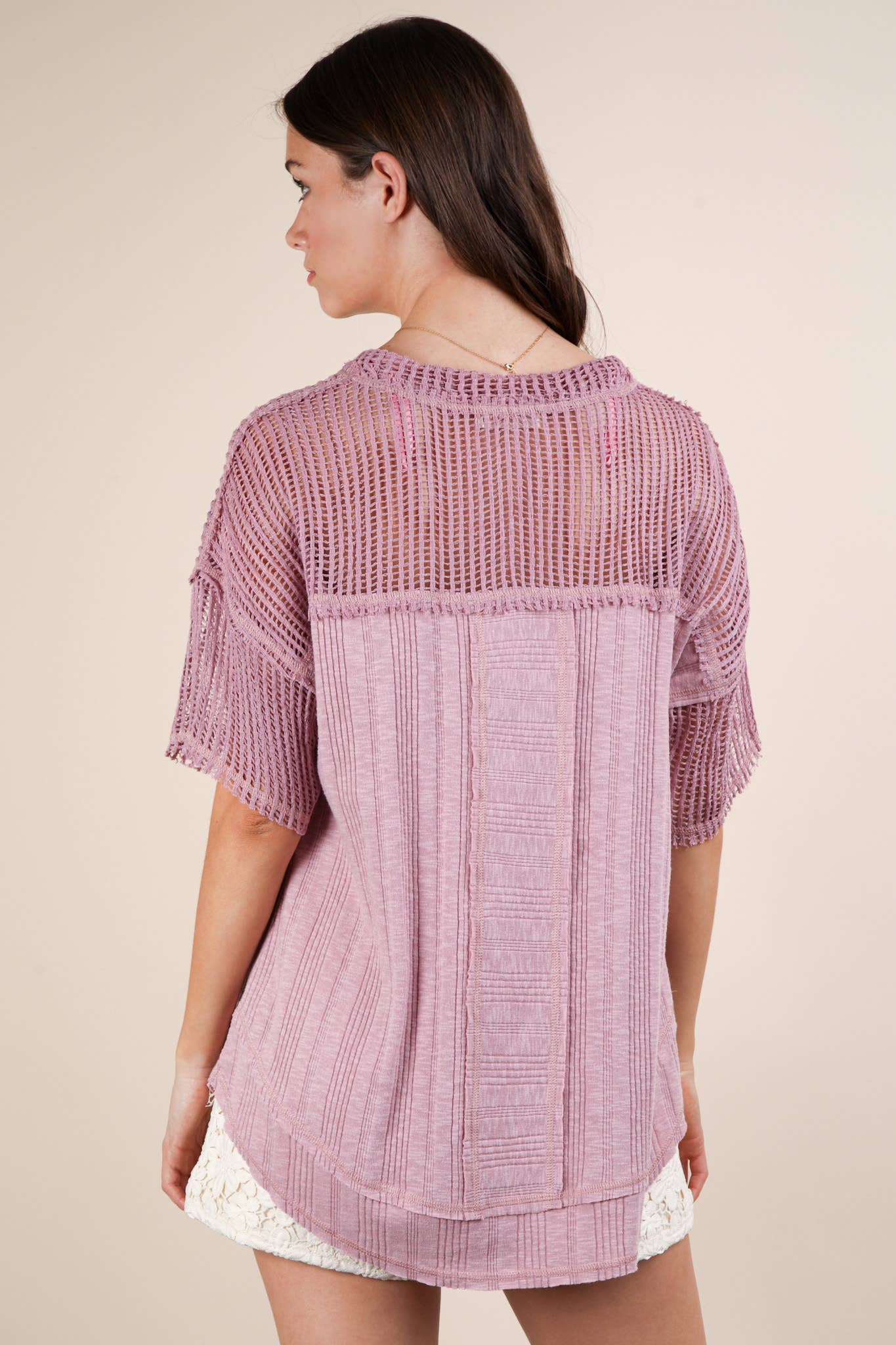 Rachel's Blush Knit Comfy Top