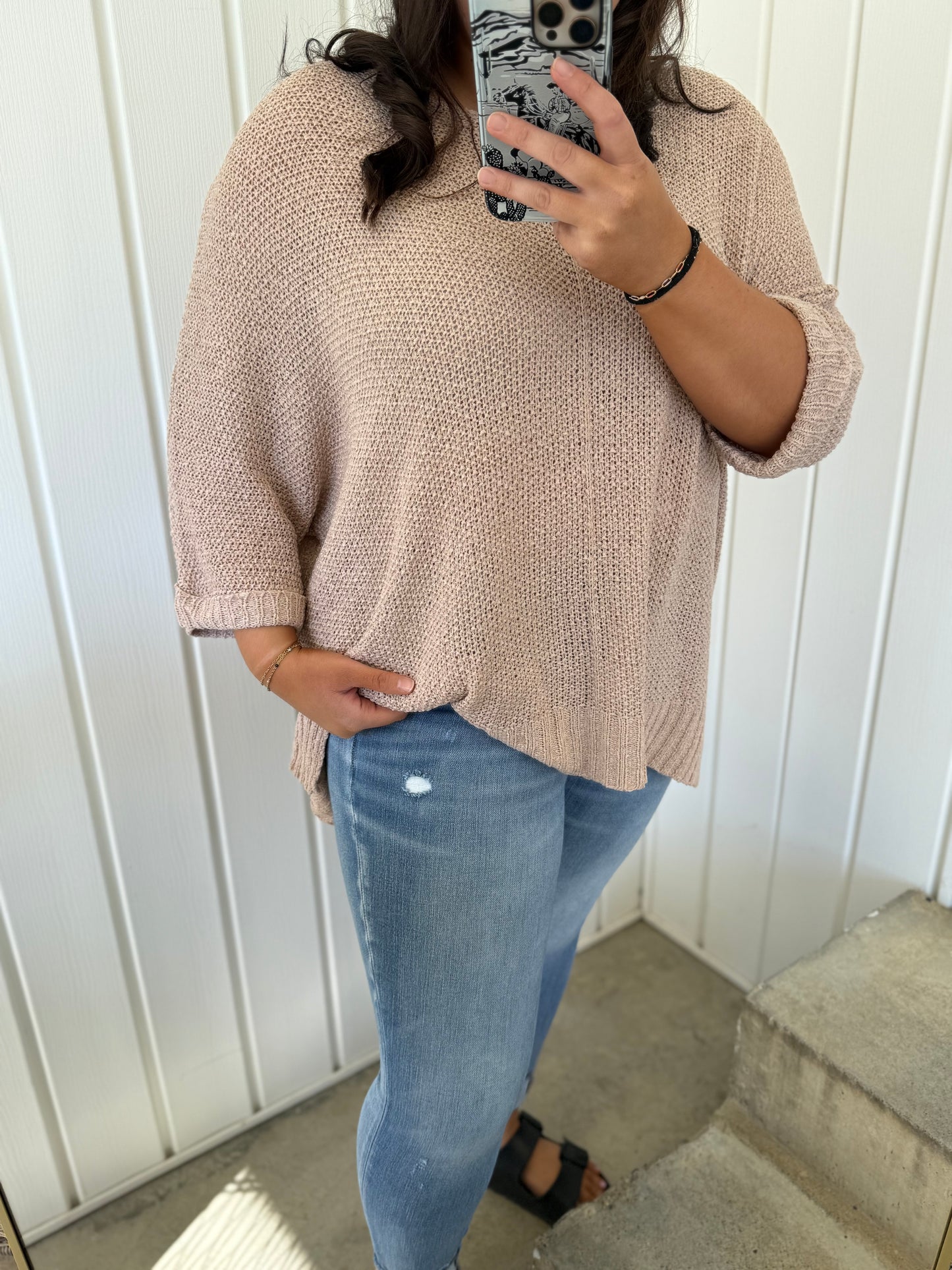 Layla's Its A Breeze Sweater Knit Top