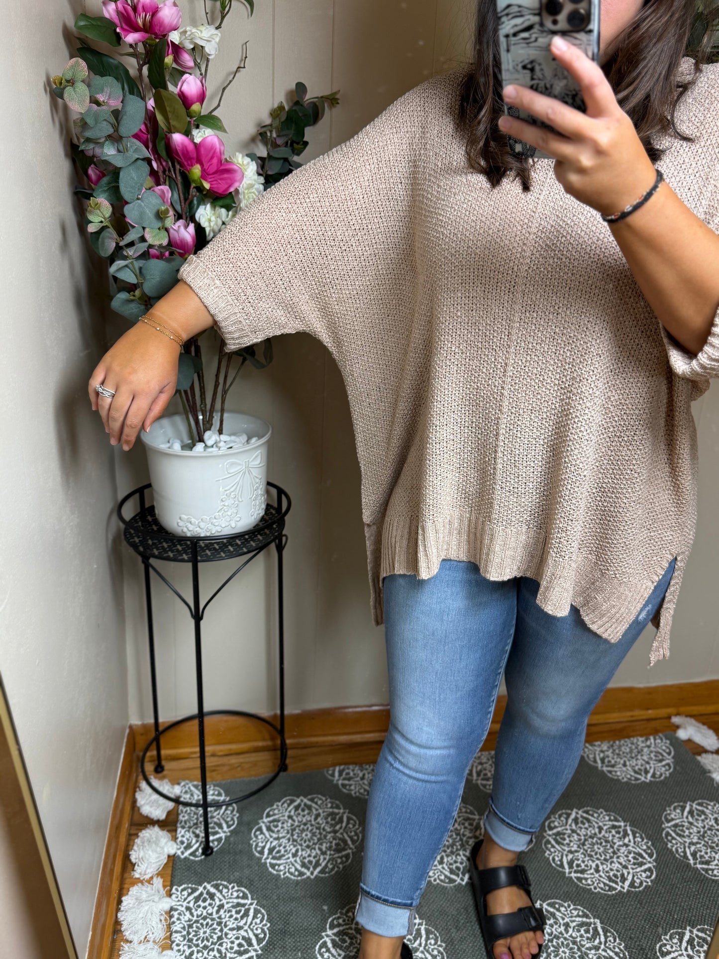 Layla's Its A Breeze Sweater Knit Top