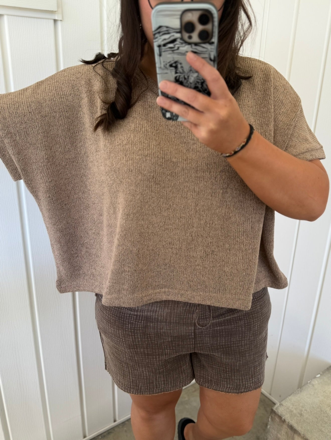 Harper's Short Sleeve Dolman Knit Top