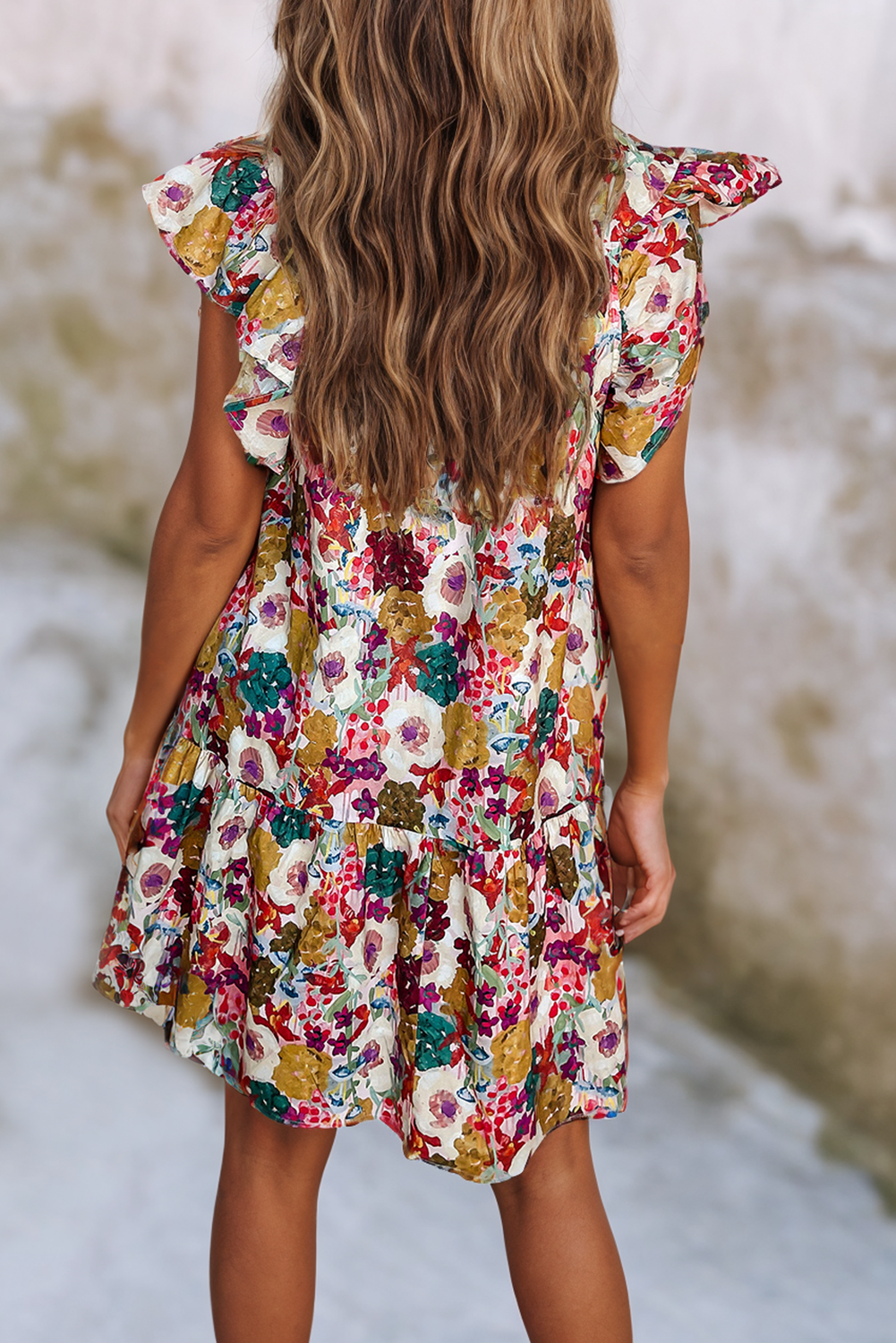 Floral Flutter Dress
