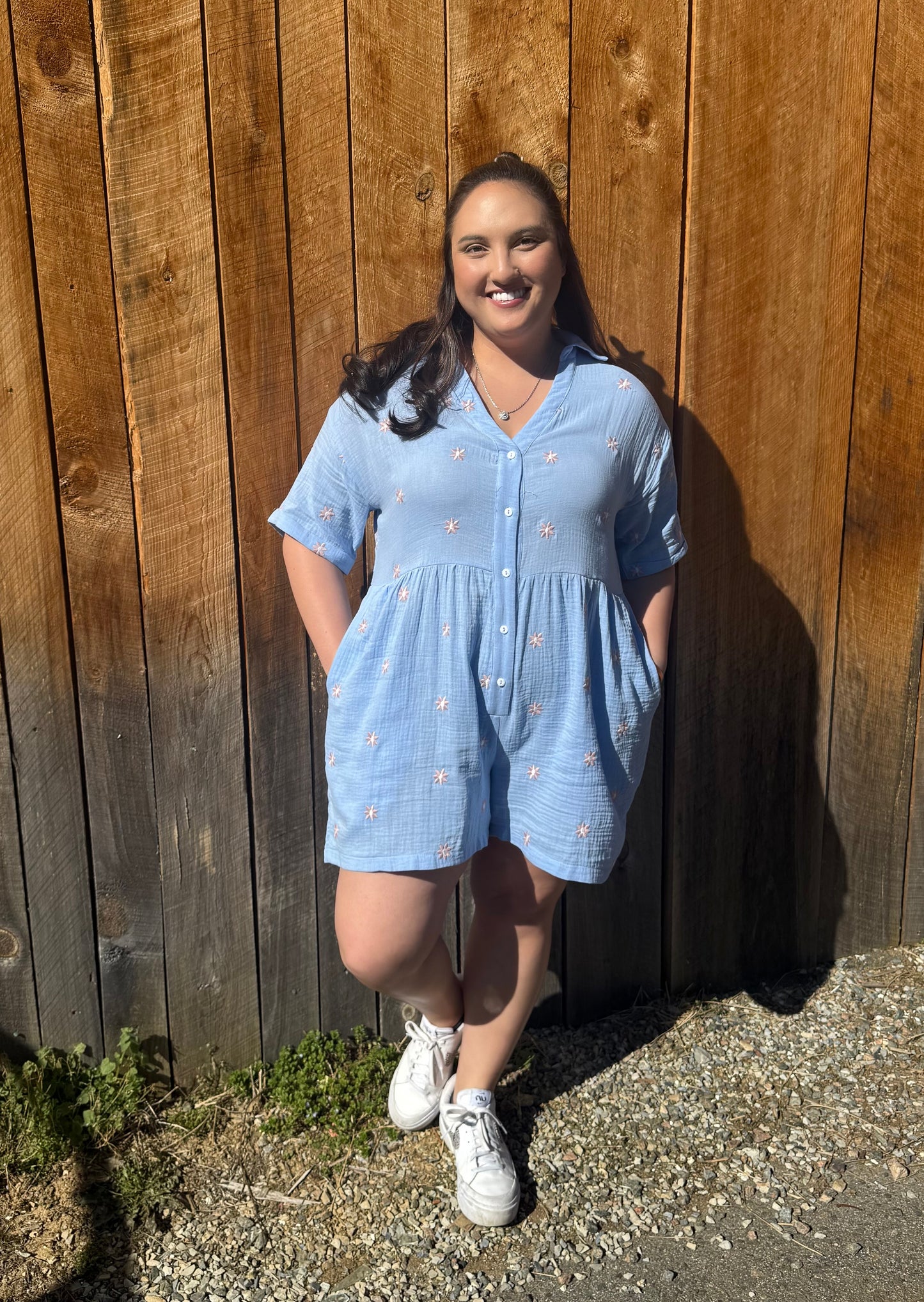 Periwinkle Petals Romper