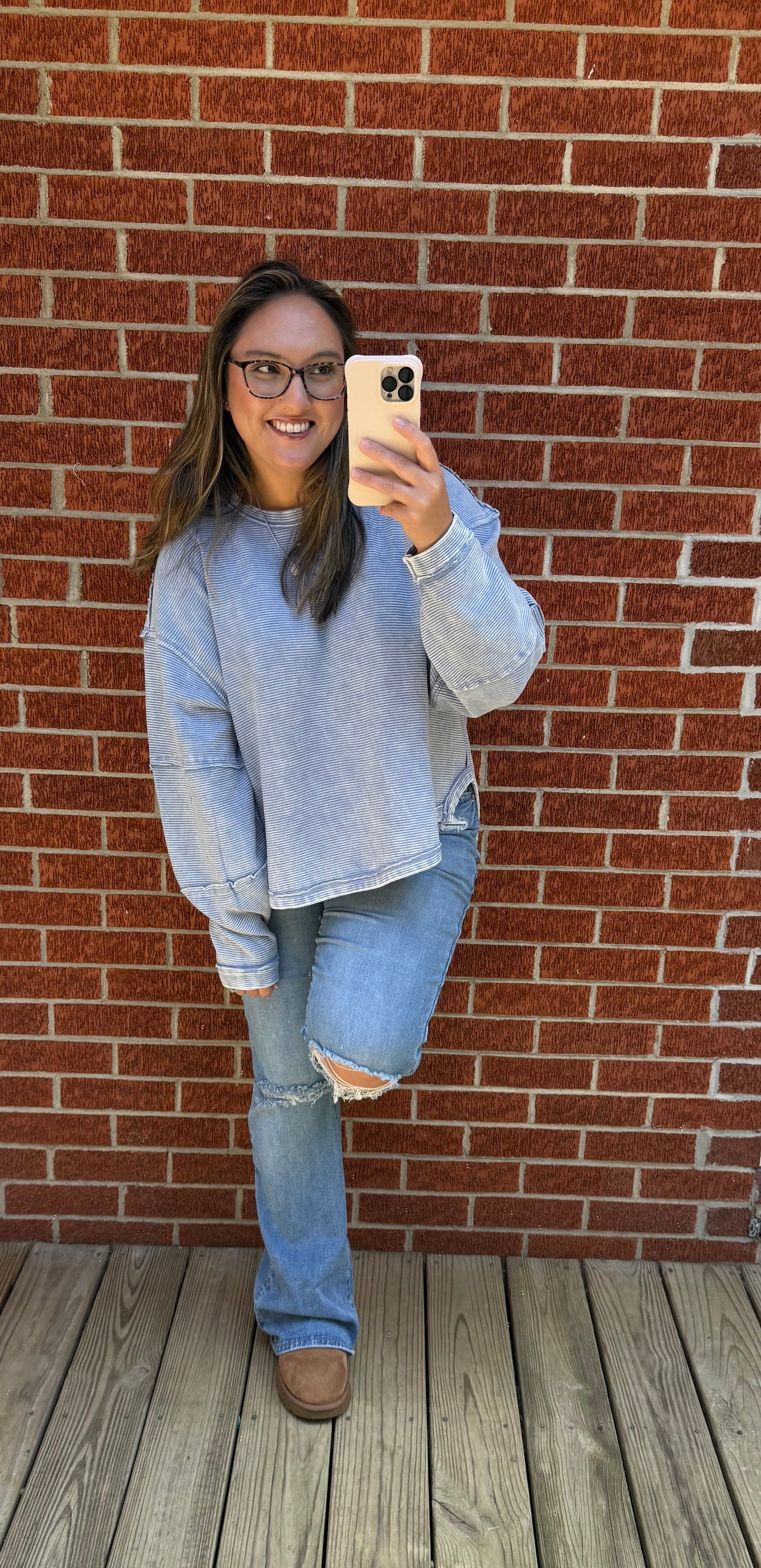 The Faded Sky Pullover- Marlin