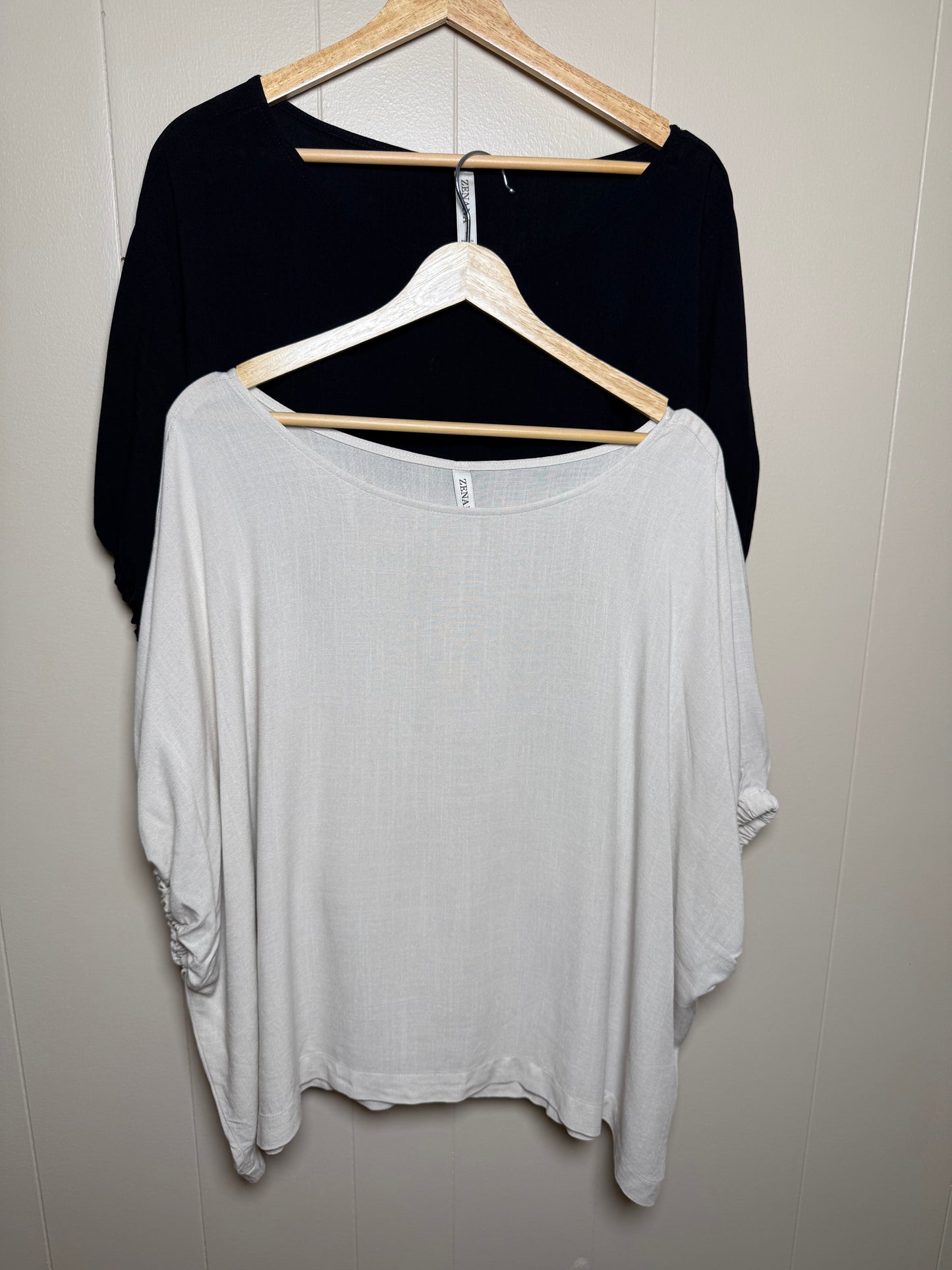 Penelope's Woven Oversized Boxy Top