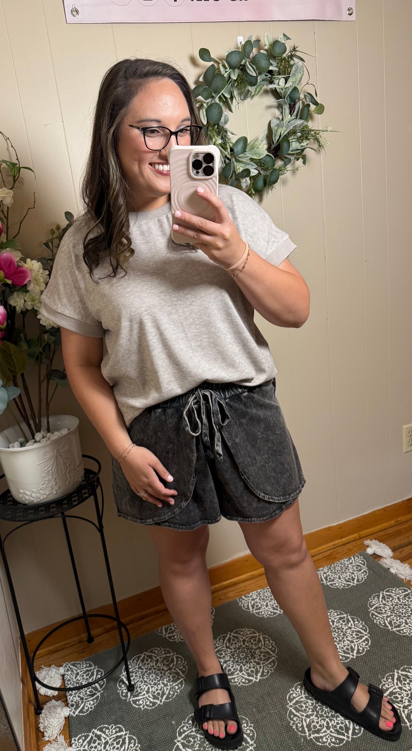 The Cloud Wash Skort