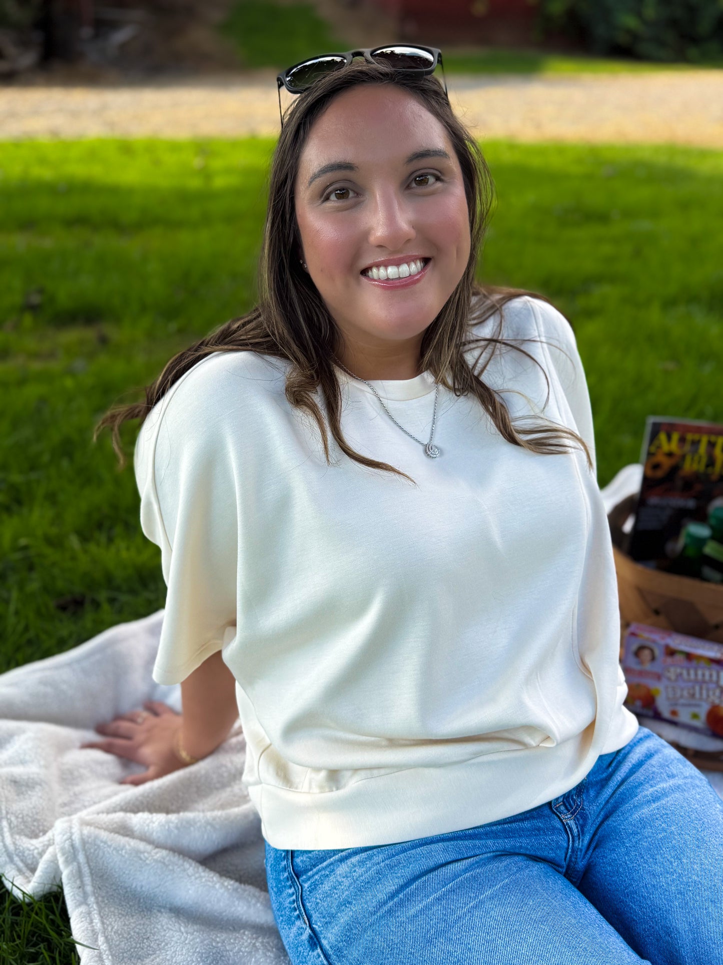 The Entwine Top- Ivory