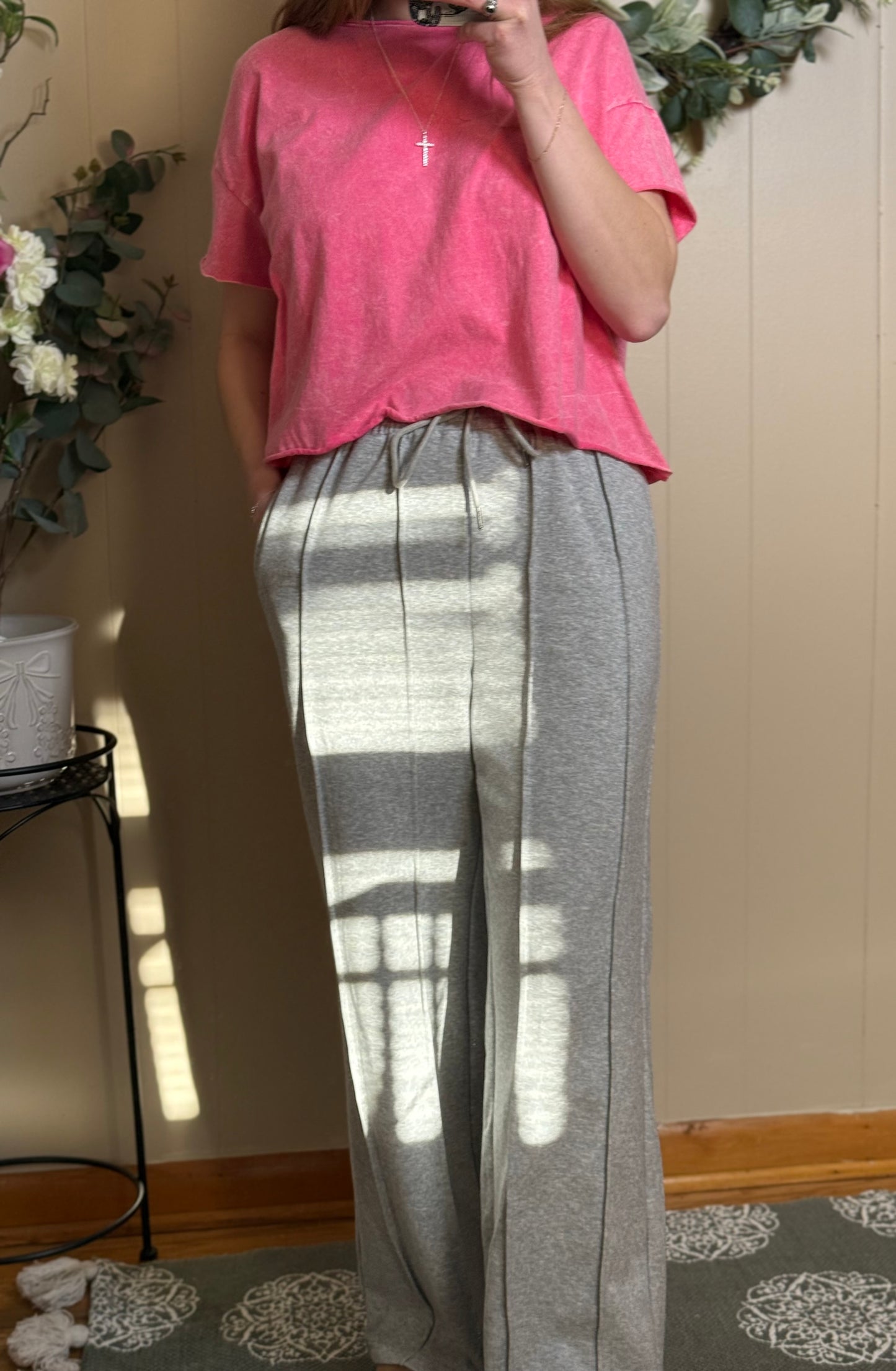 A&E high waisted drawstring lounge pant