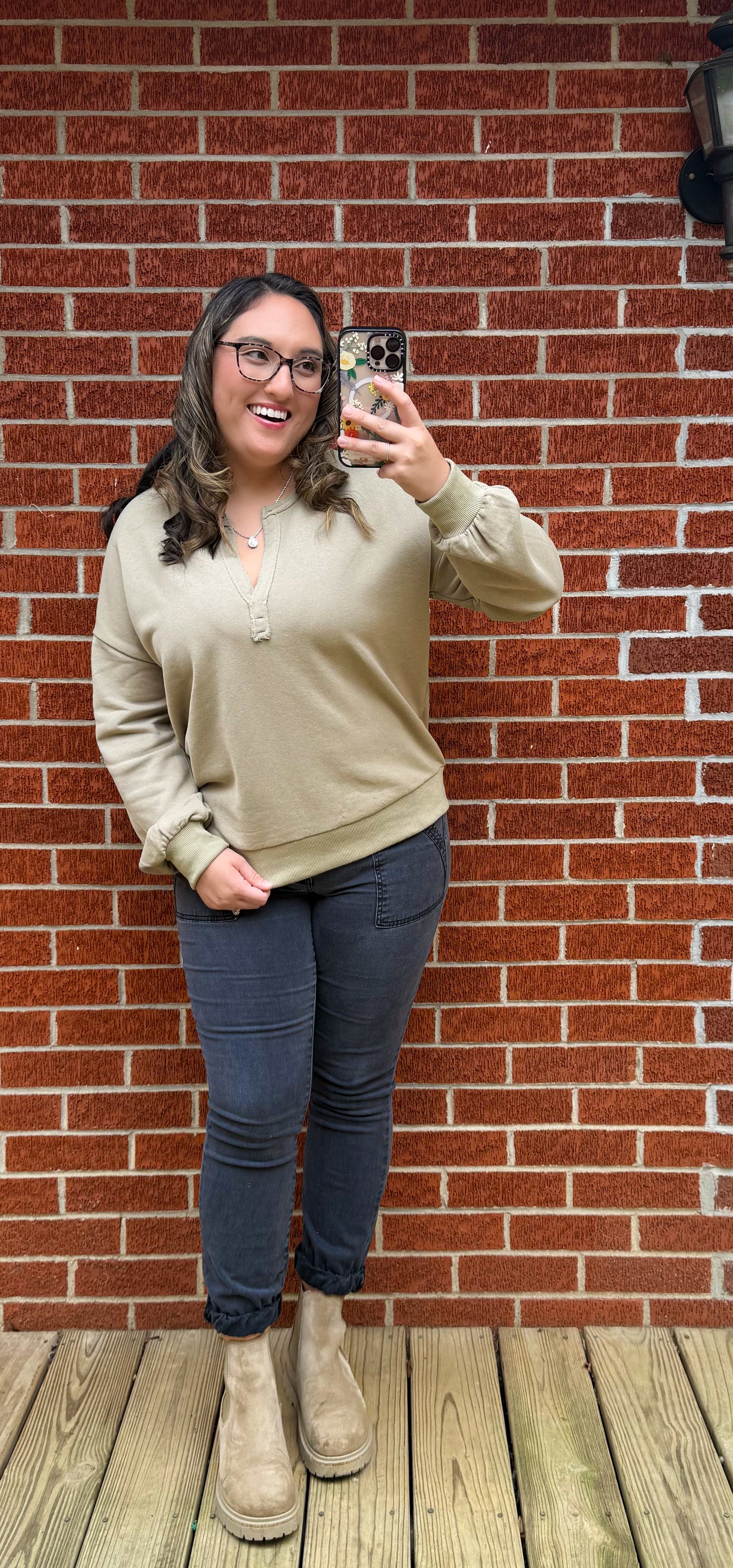 Dusty Vintage Sweater- Dusty Olive