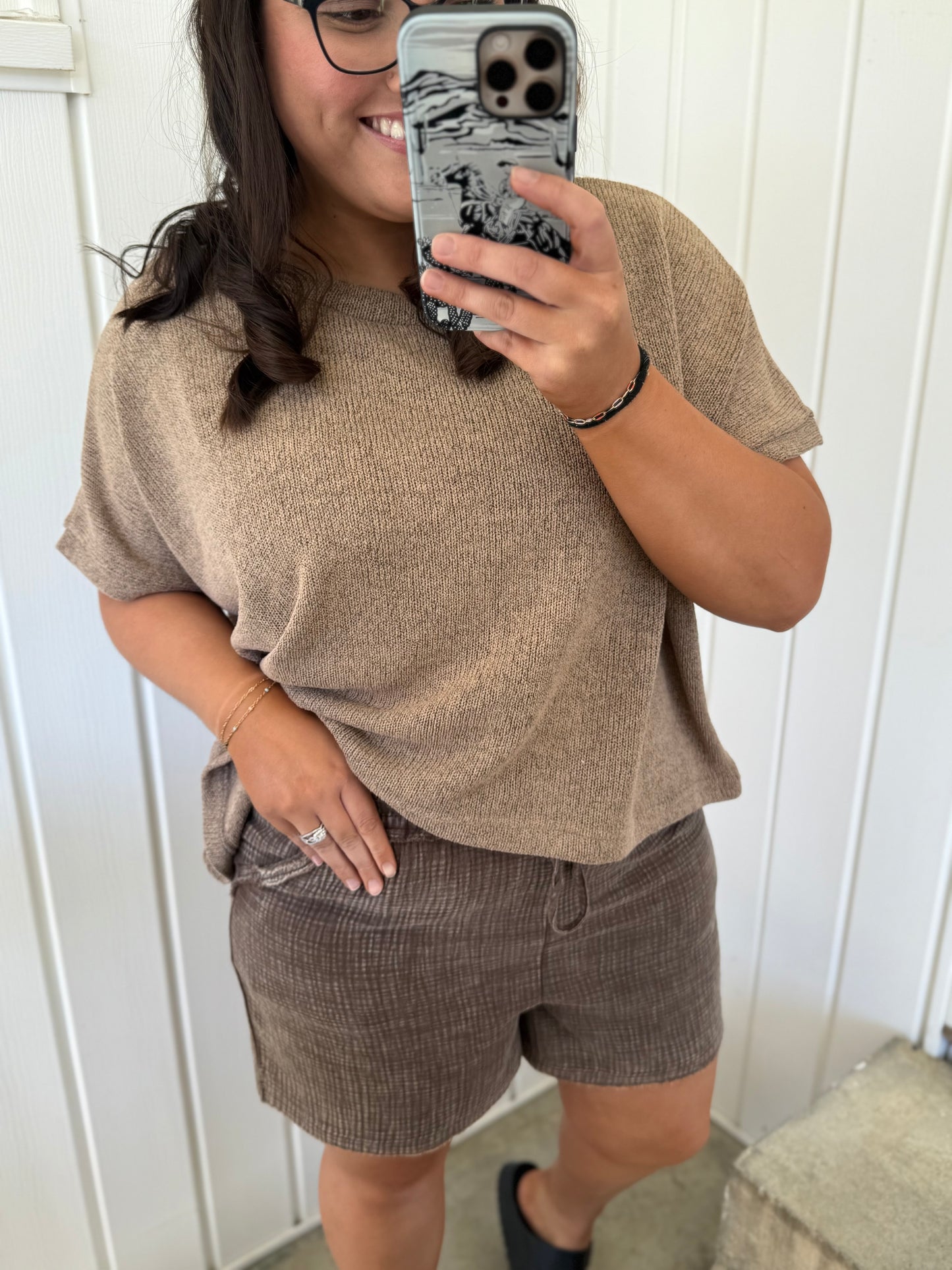 Quinn's Frayed Hem Shorts