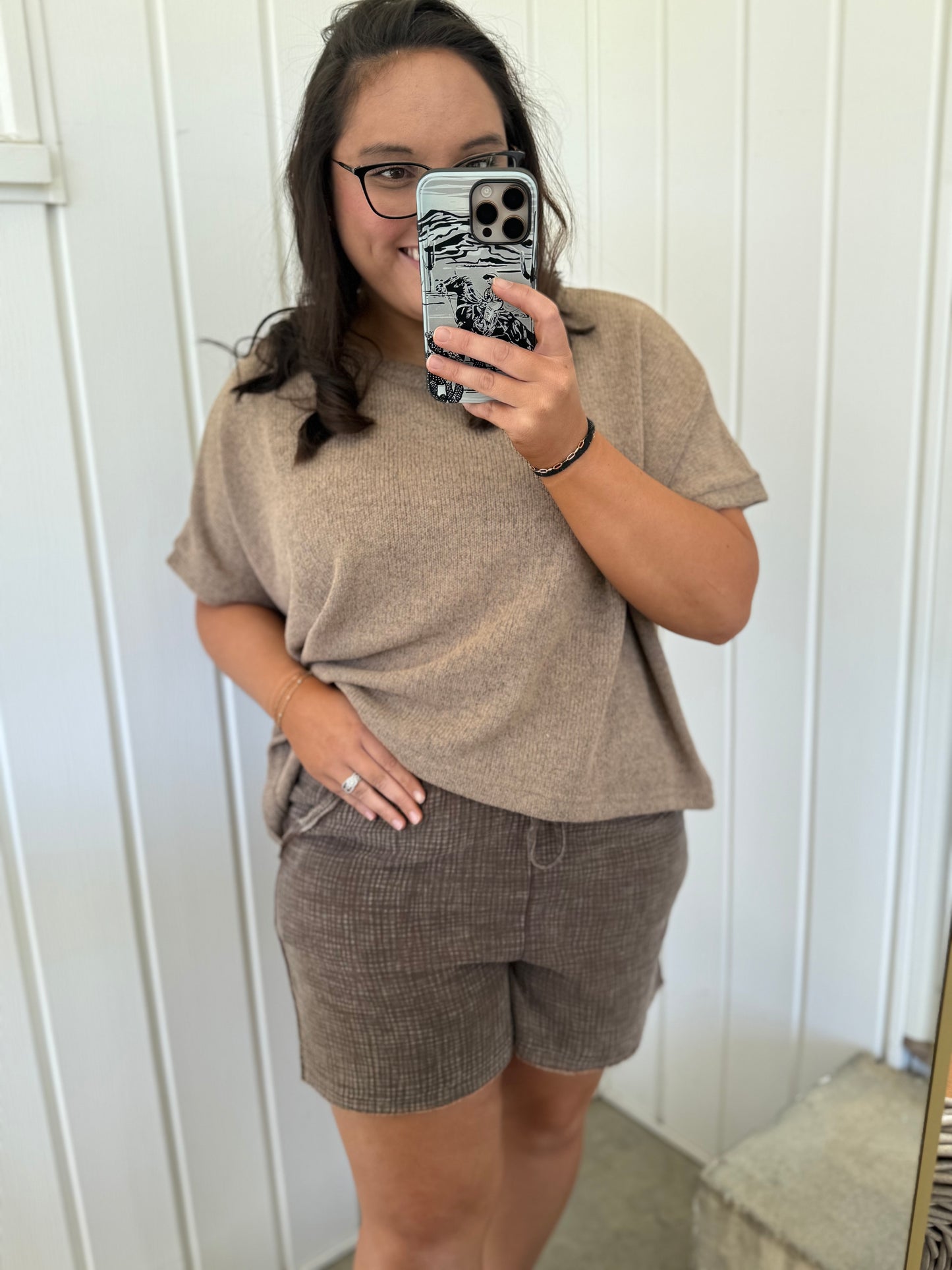 Quinn's Frayed Hem Shorts