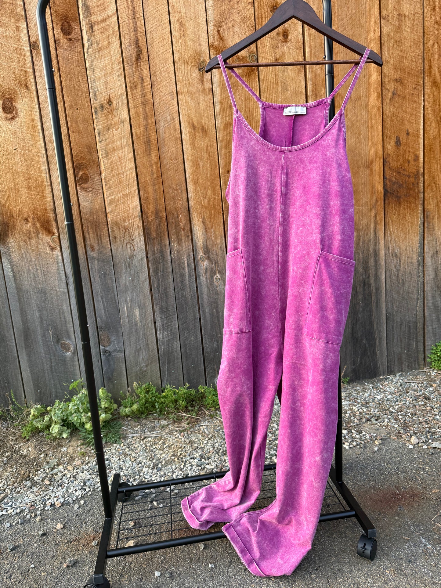 The Grab & Go Jumpsuit- Light Plum