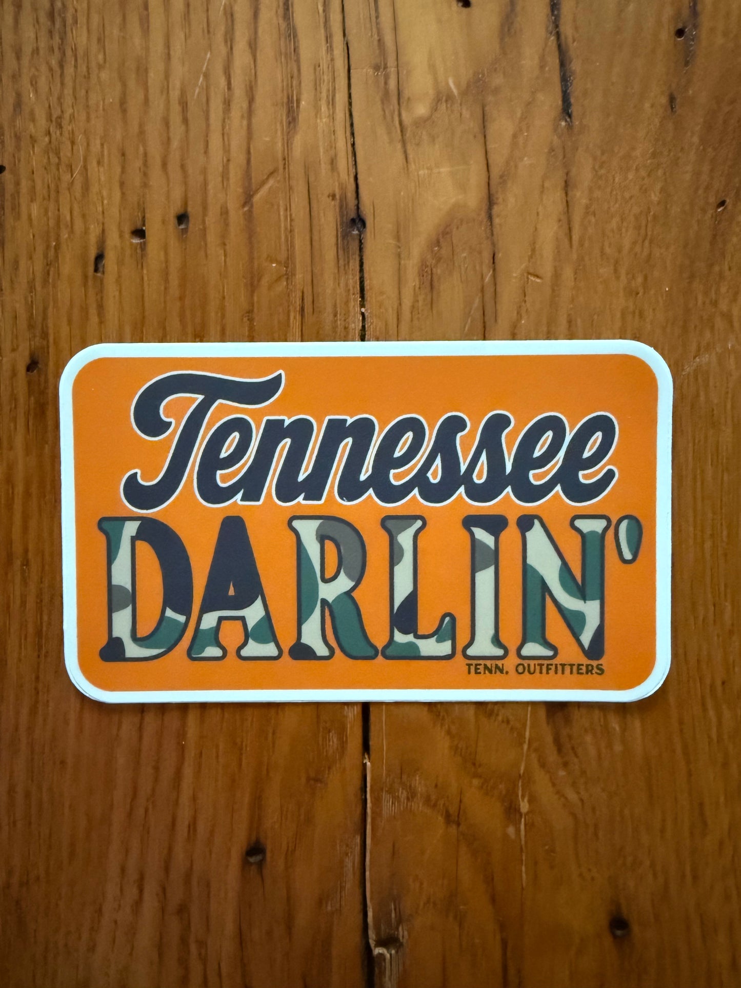 Camo Tennessee Darlin' Sticker