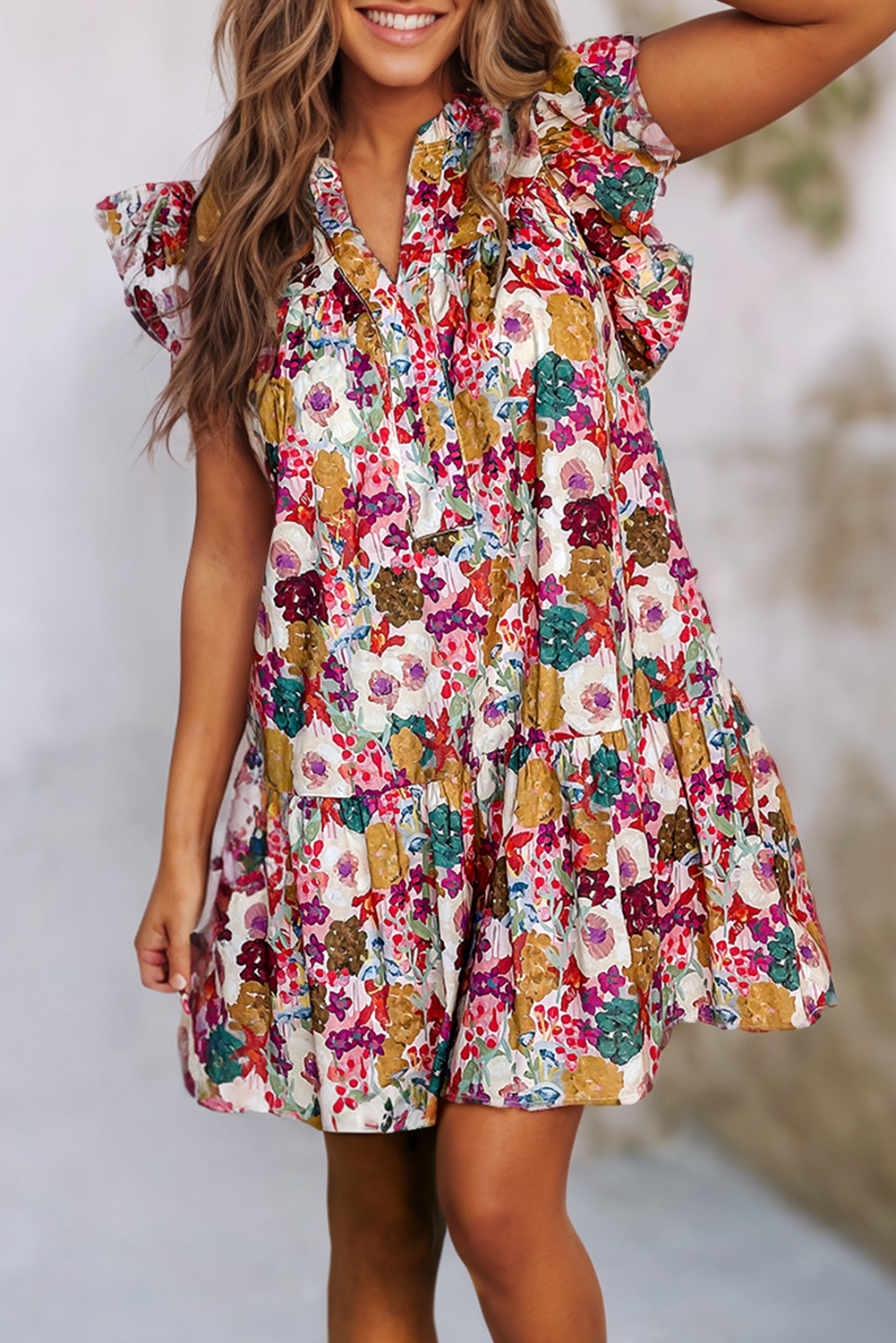 Floral Flutter Dress