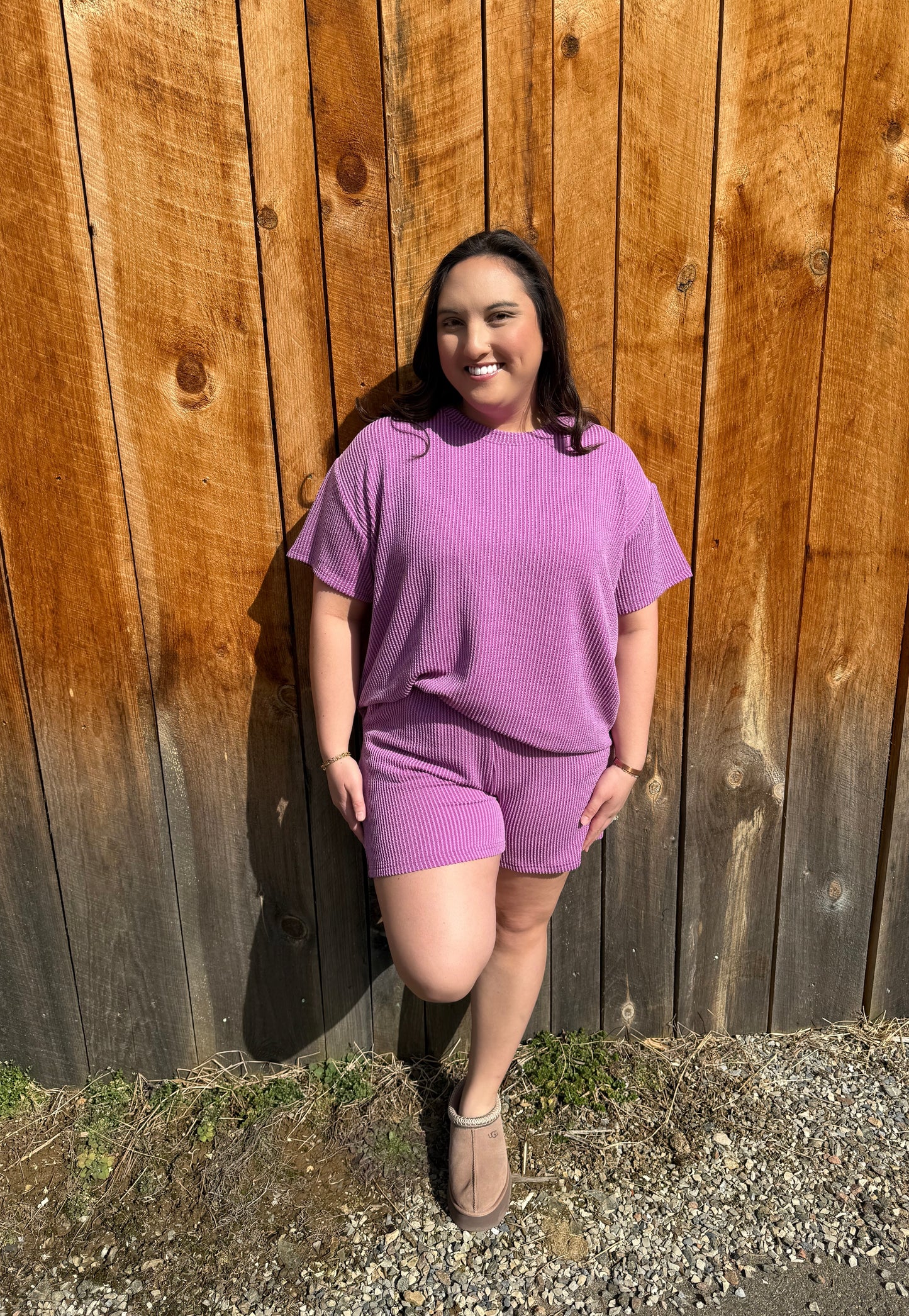The Lavender Ribbed Set