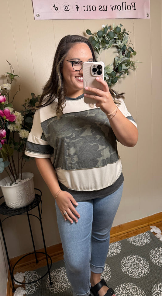 Loose Fit Camo Terry