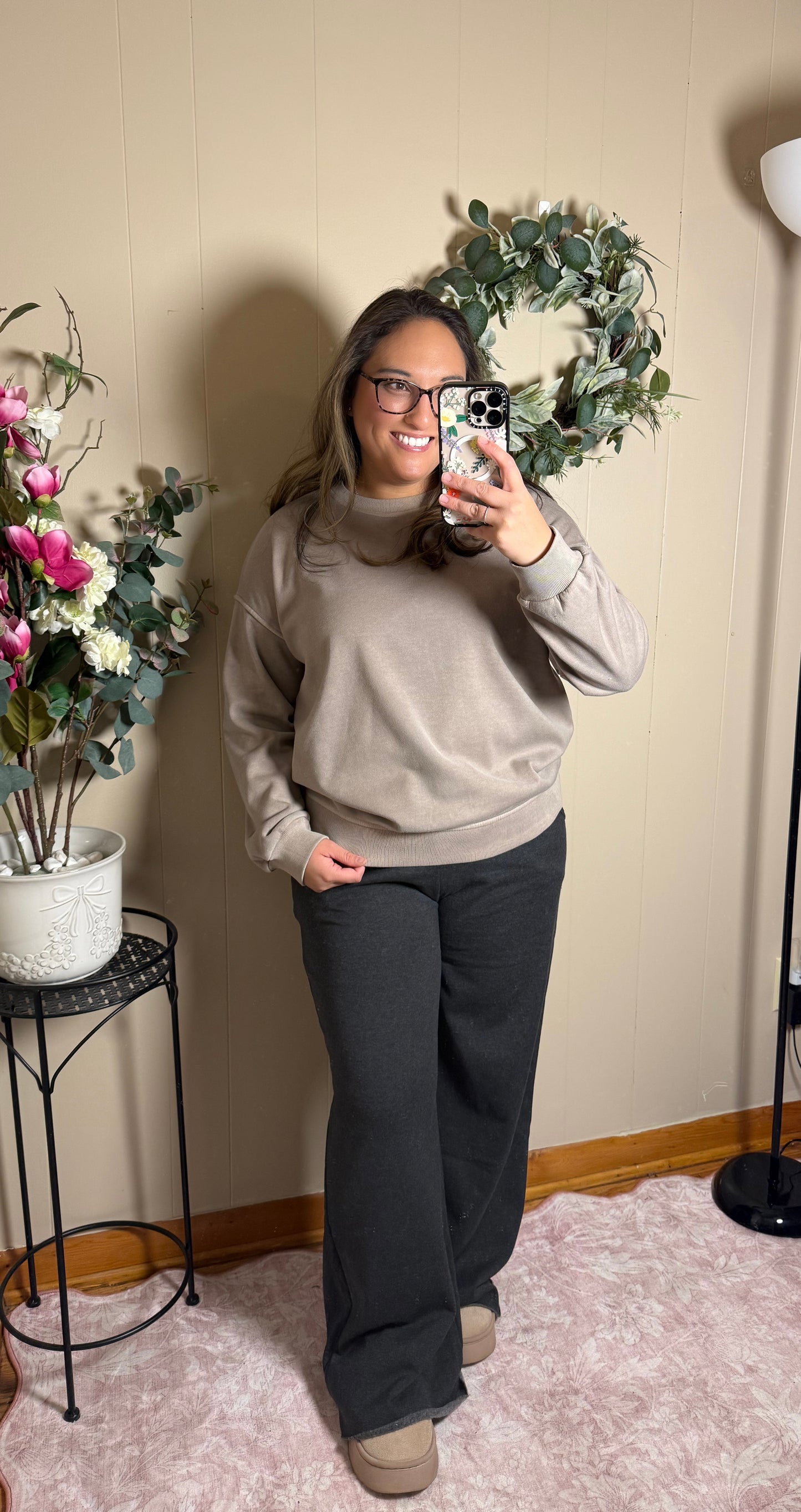 The Ash Seam Trouser Sweatpants- Charcoal