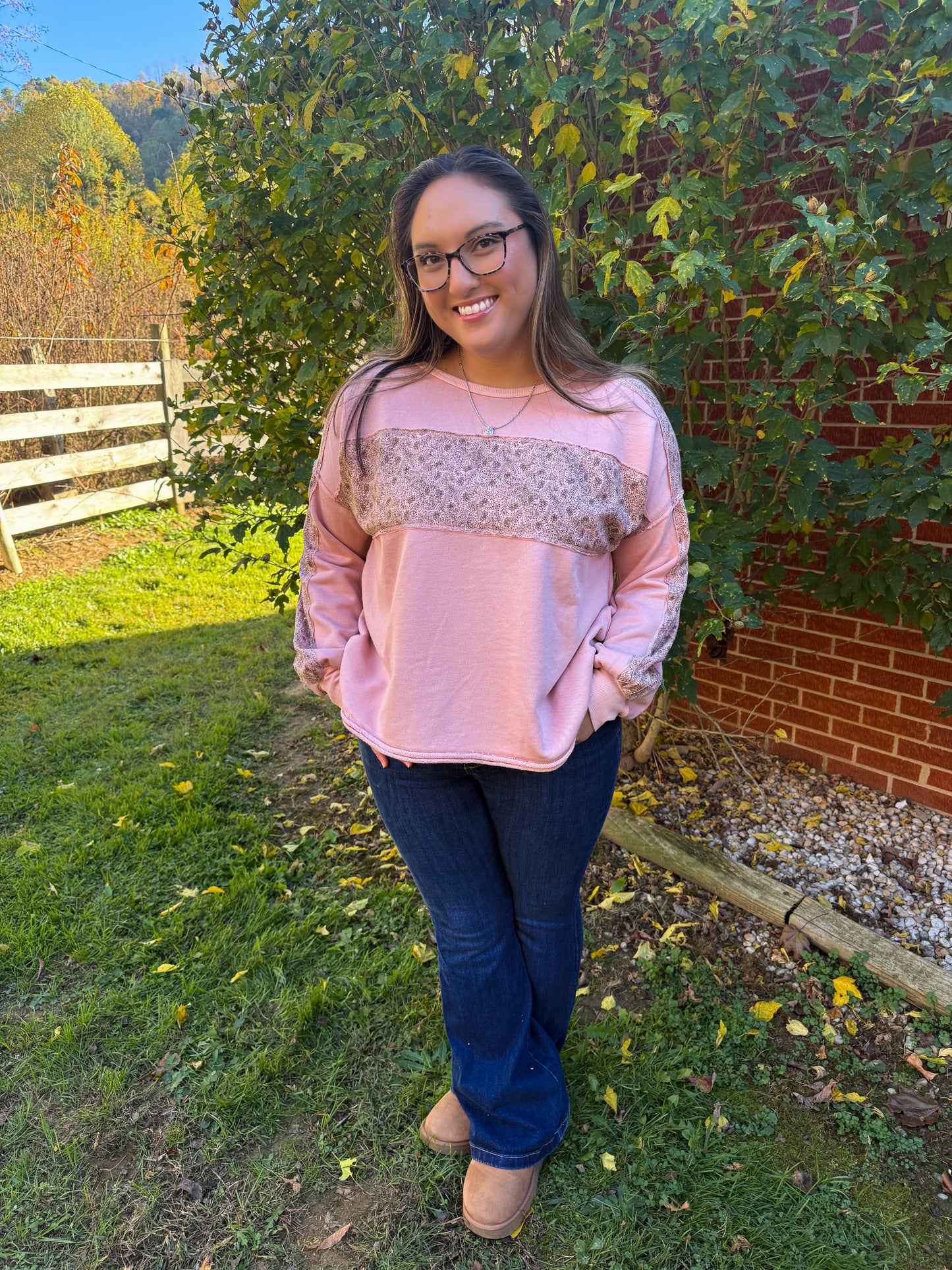 The Meadowside Sweatshirt- Dusty Pink