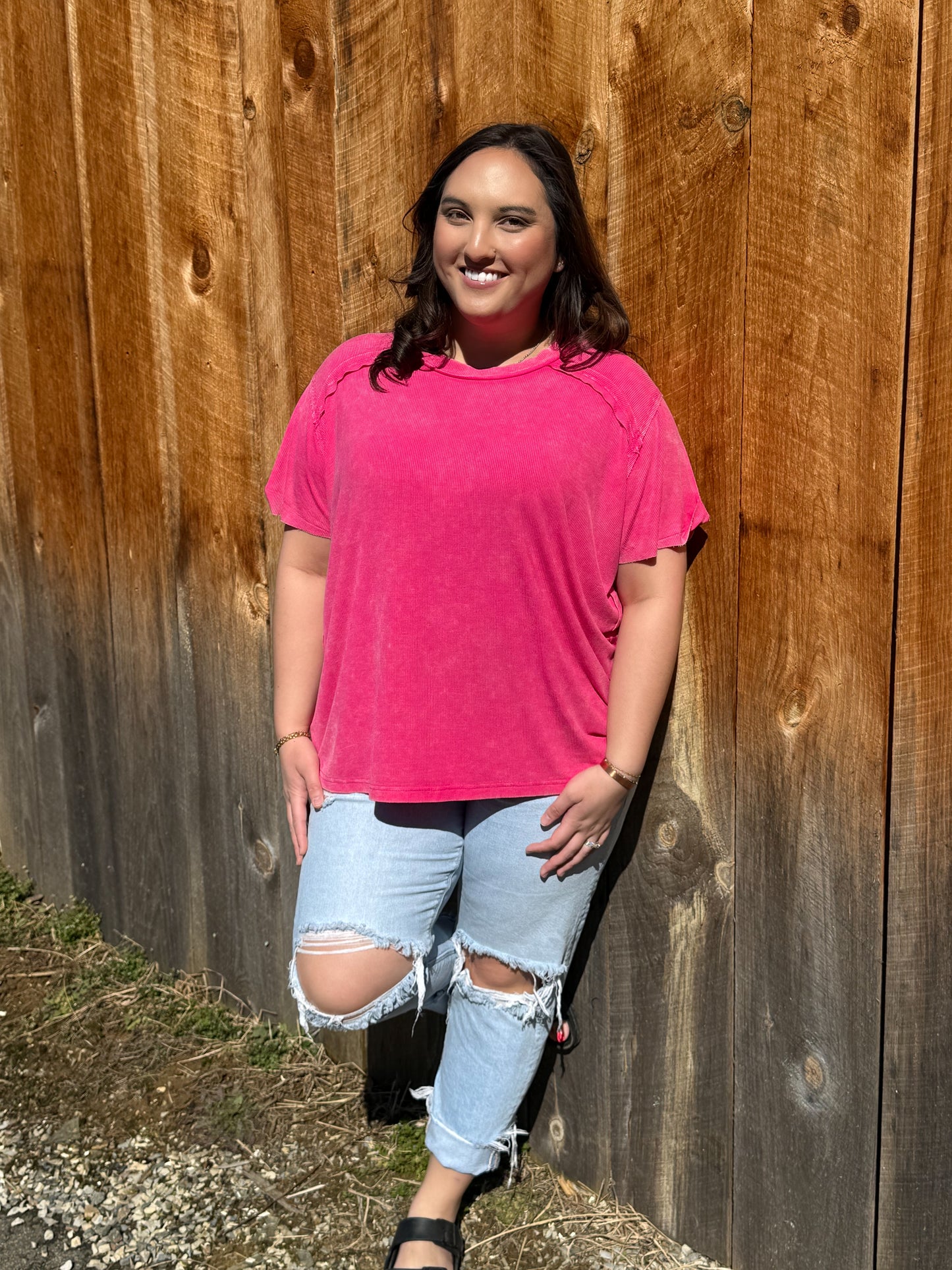 The Spring Ribbed Top- 2 colors