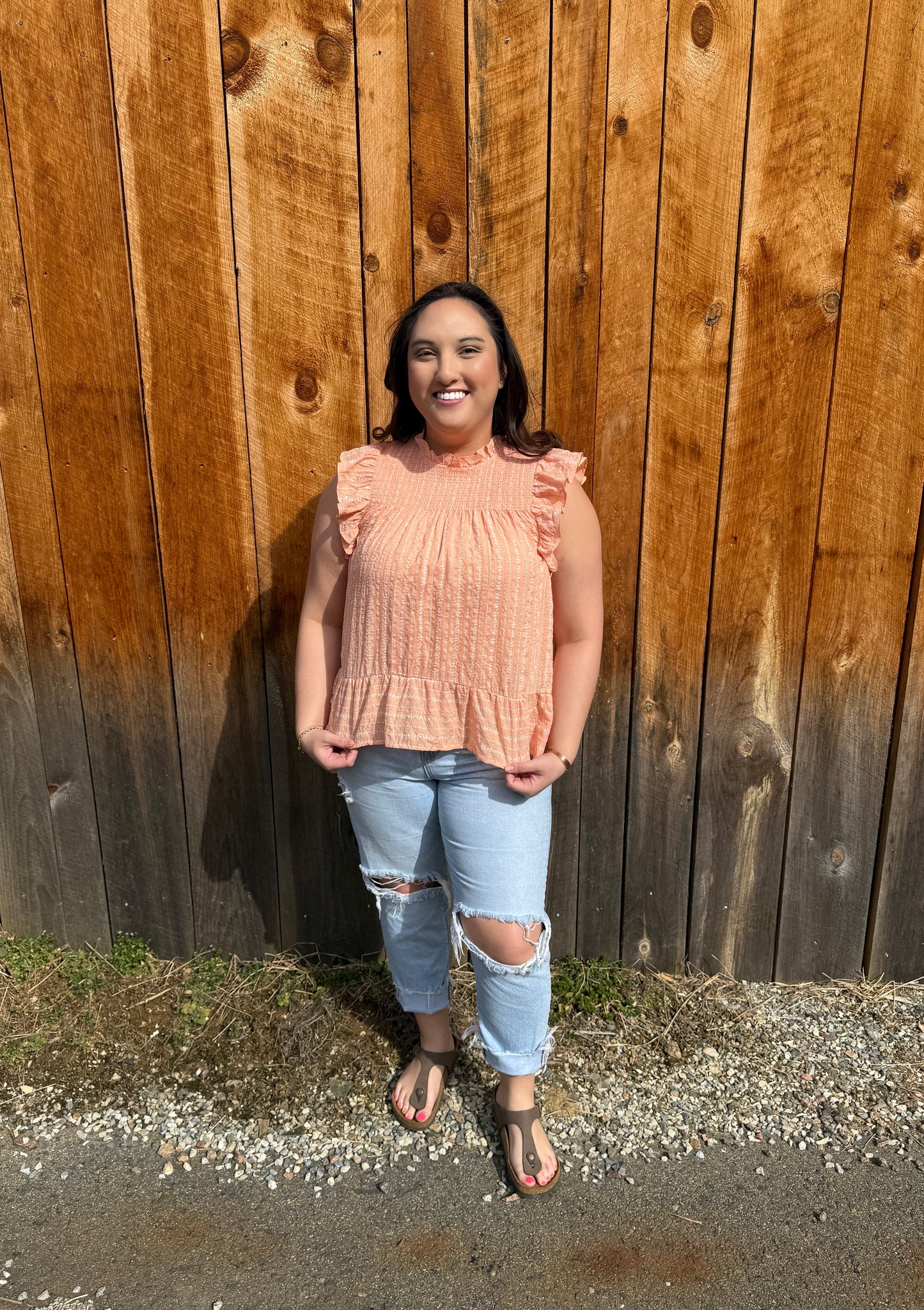 The Peachy Petal Blouse