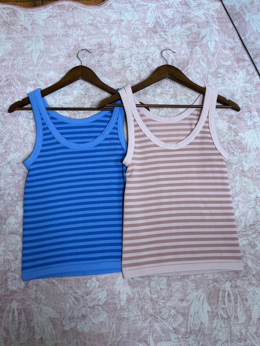 The Coastal Charm Tank- 2 Colors