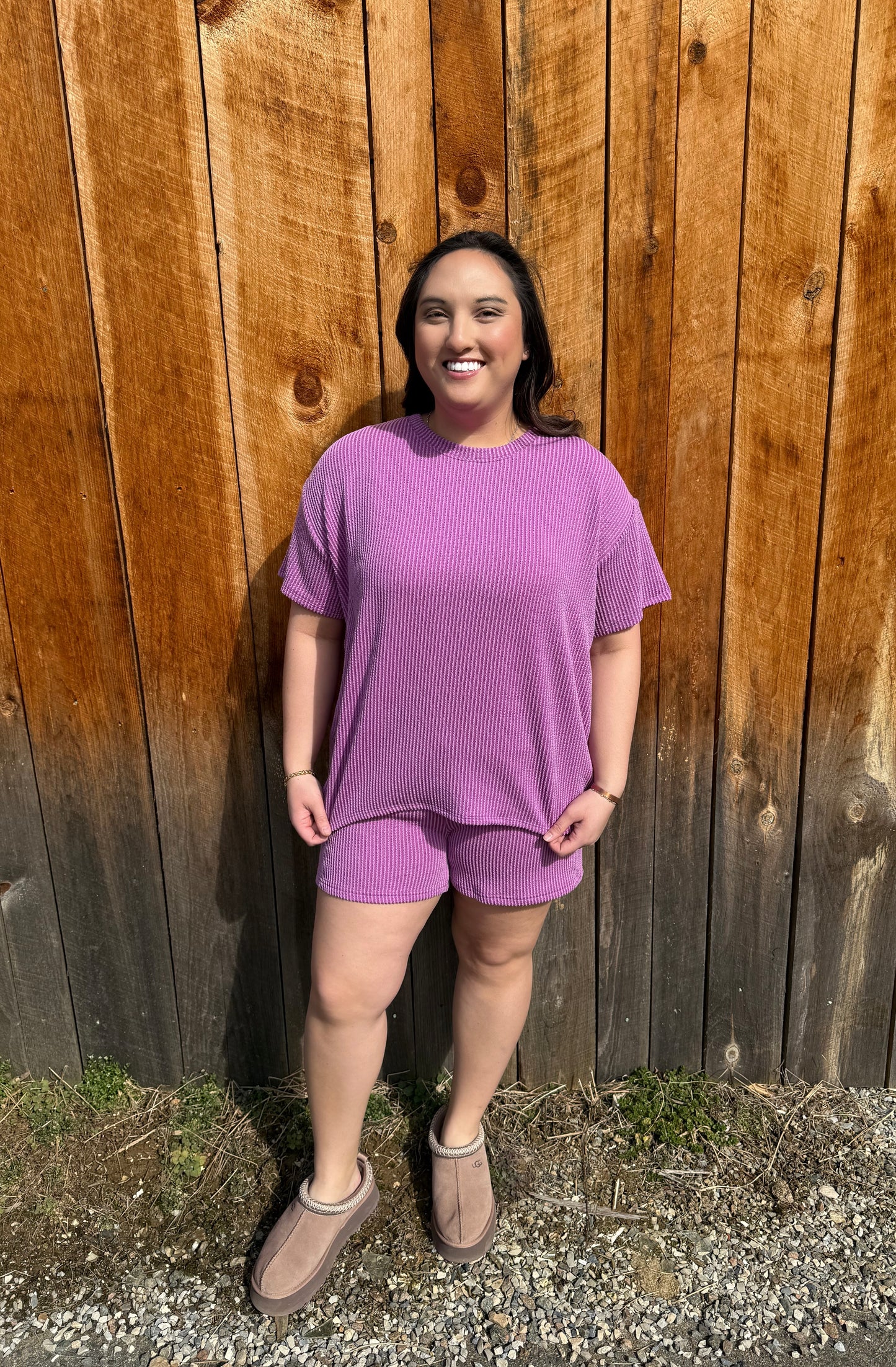 The Lavender Ribbed Set