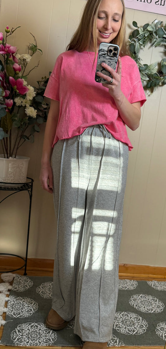 A&E high waisted drawstring lounge pant