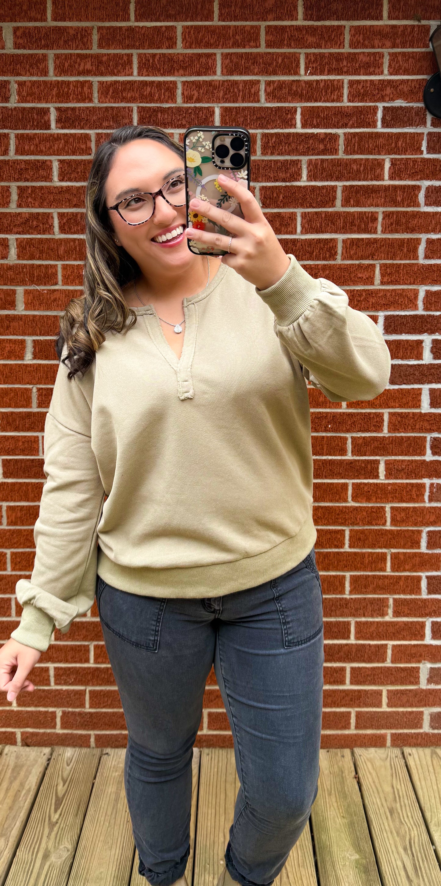 Dusty Vintage Sweater- Dusty Olive