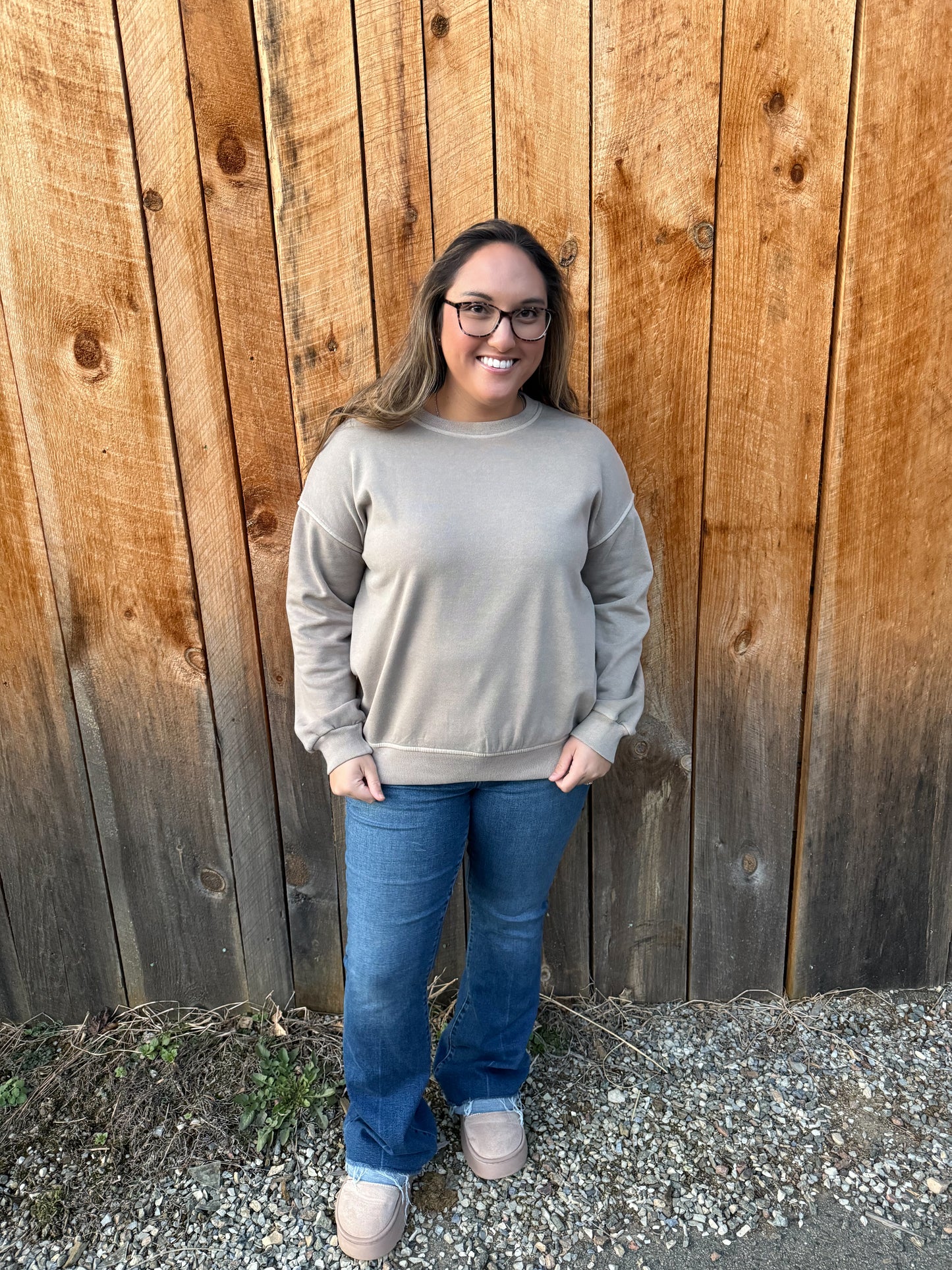 The Fireside Ash Sweater- Ash Mocha