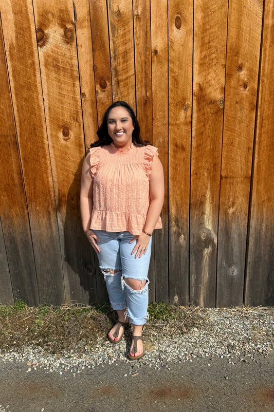 The Peachy Petal Blouse