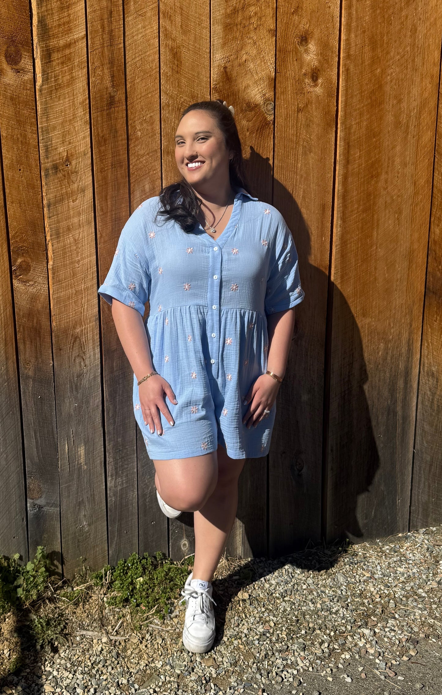 Periwinkle Petals Romper