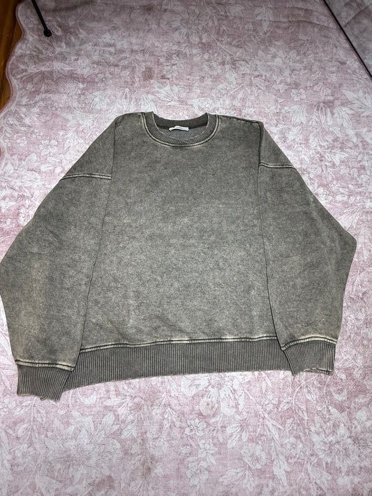 The Vintage Vibe Pullover- Dark Olive