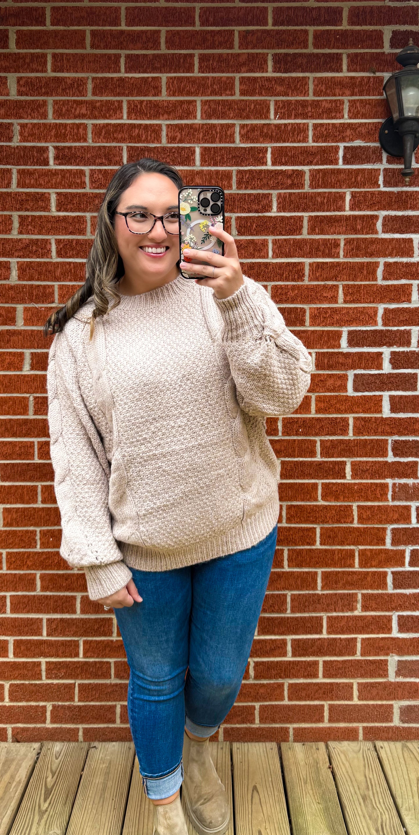 Almond Milk Knit Sweater- Almond