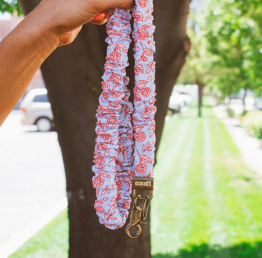 Hydrangea Floral Scrunchie Lanyard