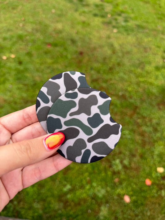 Camo Car Coaster Set