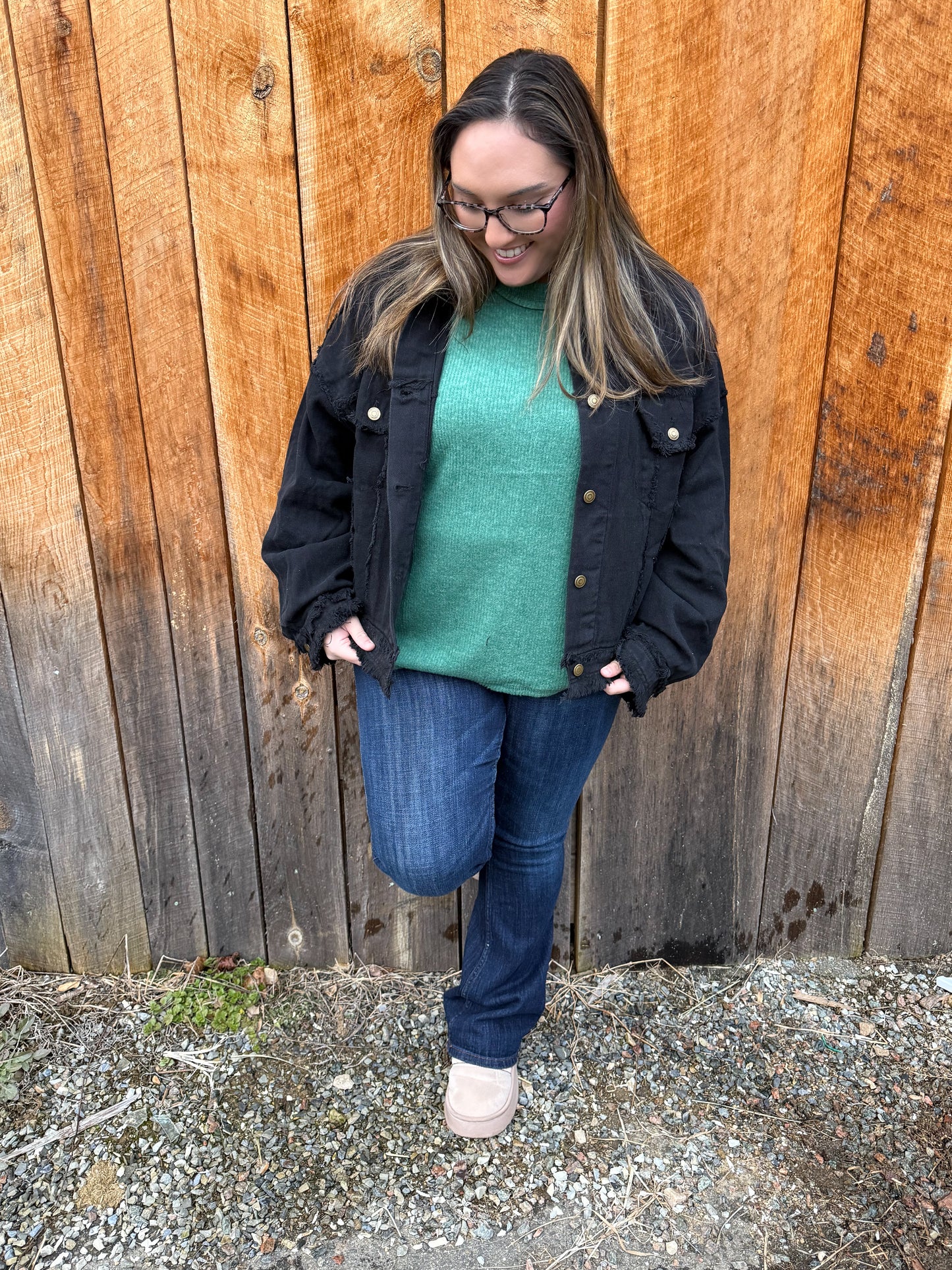 Charcoal Chimney Coat- Black