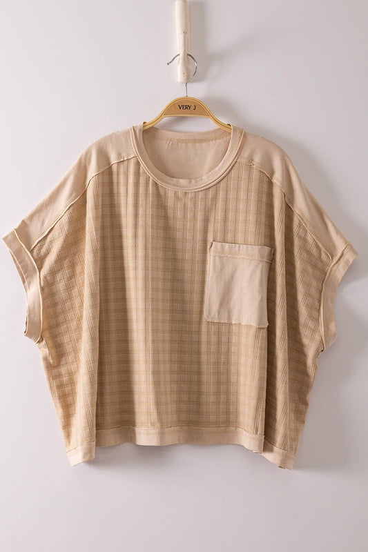 Plus Size Toasted Almond Knit Top