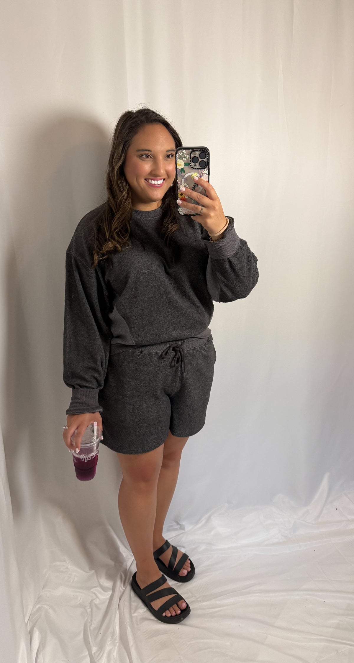 The Cozy Muse Set- Charcoal