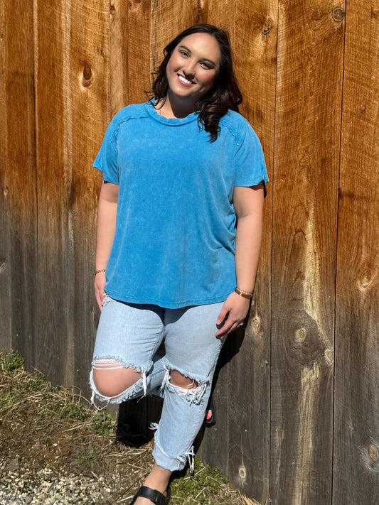 The Spring Ribbed Top- 2 colors