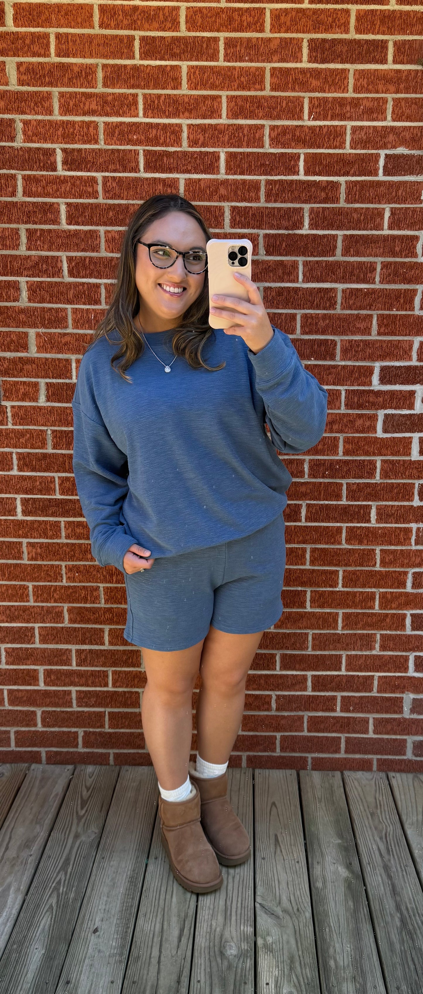 The Blue Haze Lounge Set- Dusty Blue