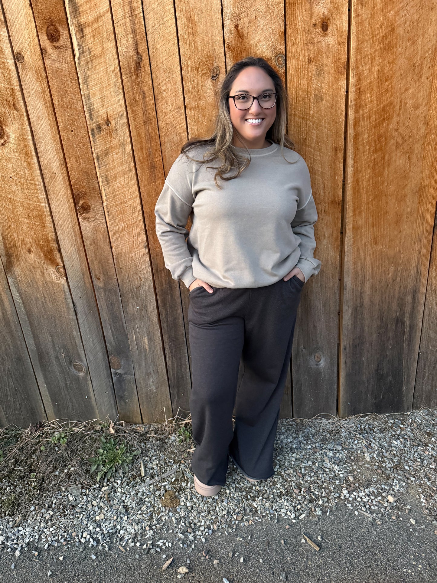 The Ash Seam Trouser Sweatpants- Charcoal