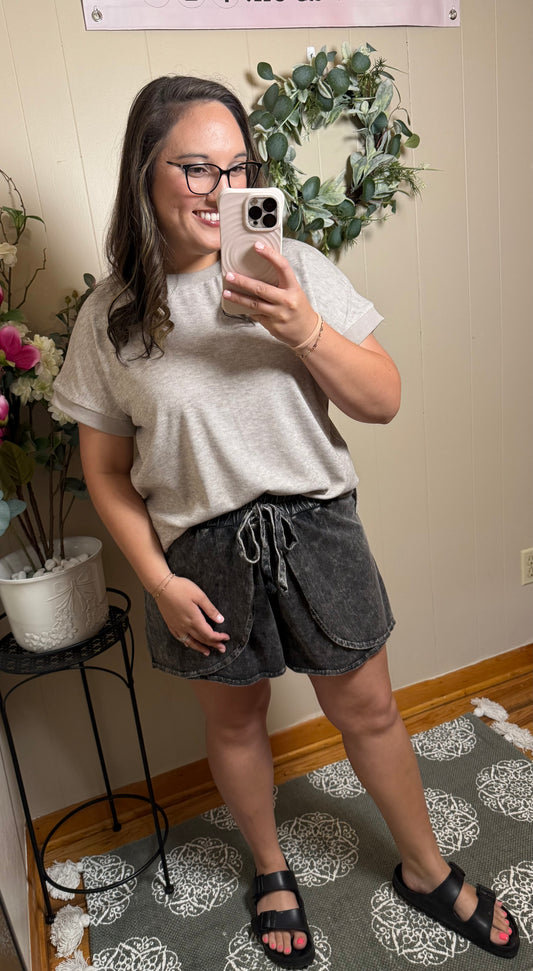 The Cloud Wash Skort