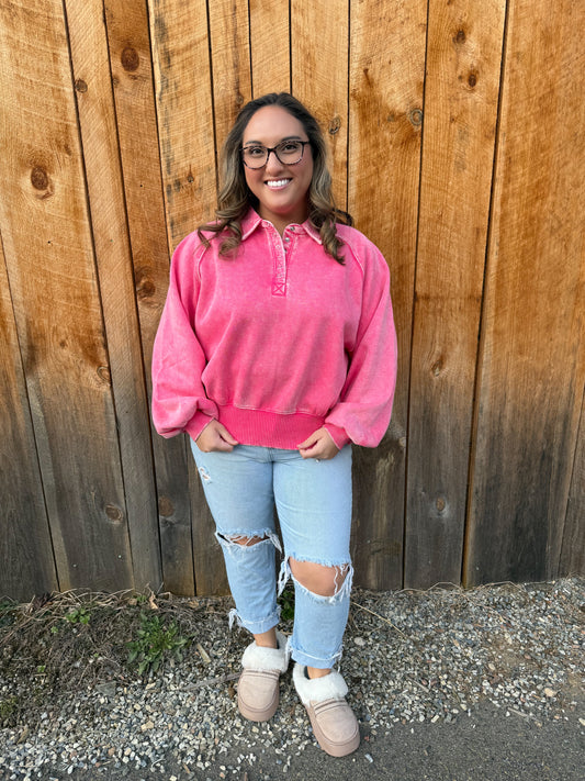Gabby's Vintage Fleece Pullover- 3 colors