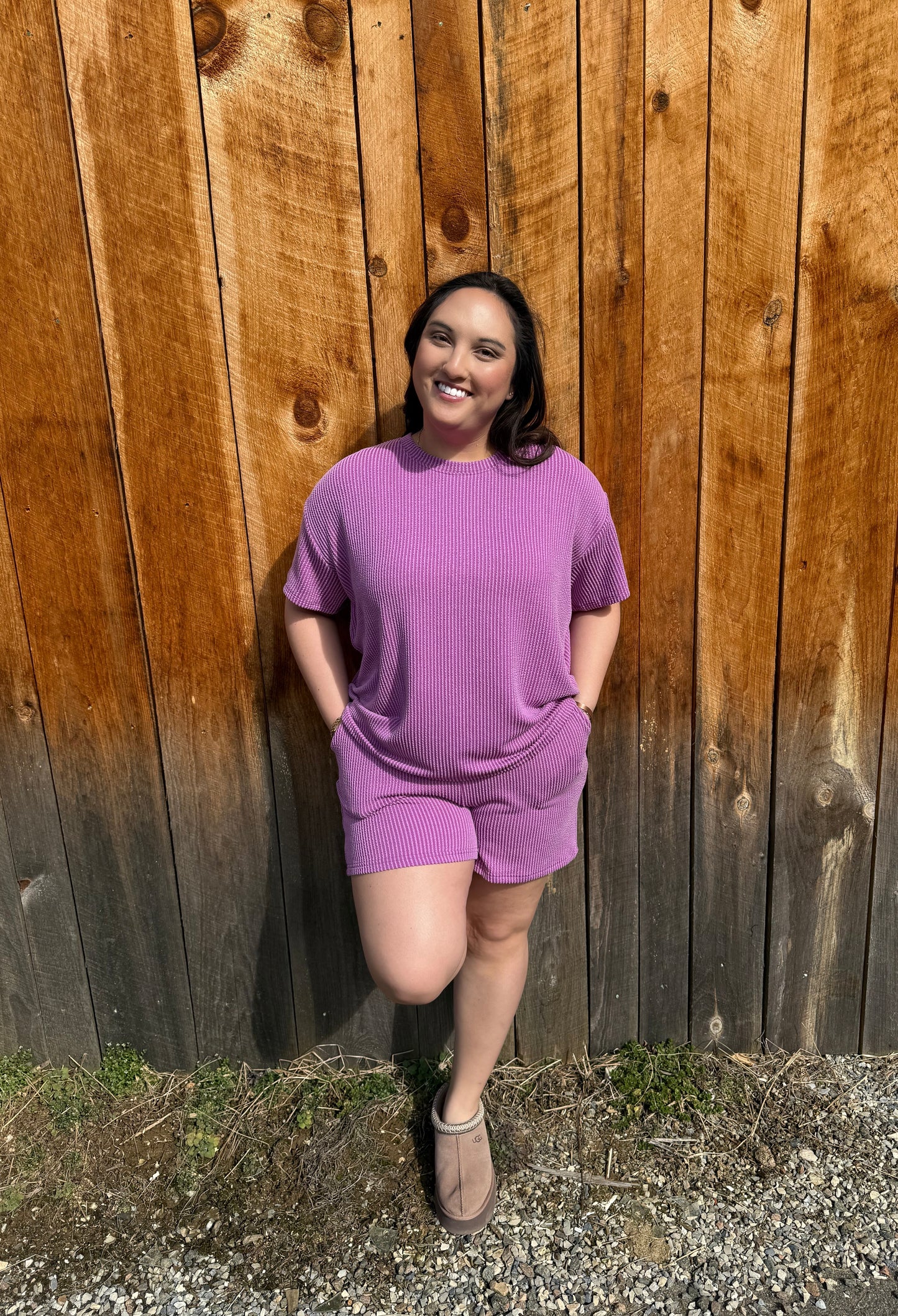 The Lavender Ribbed Set
