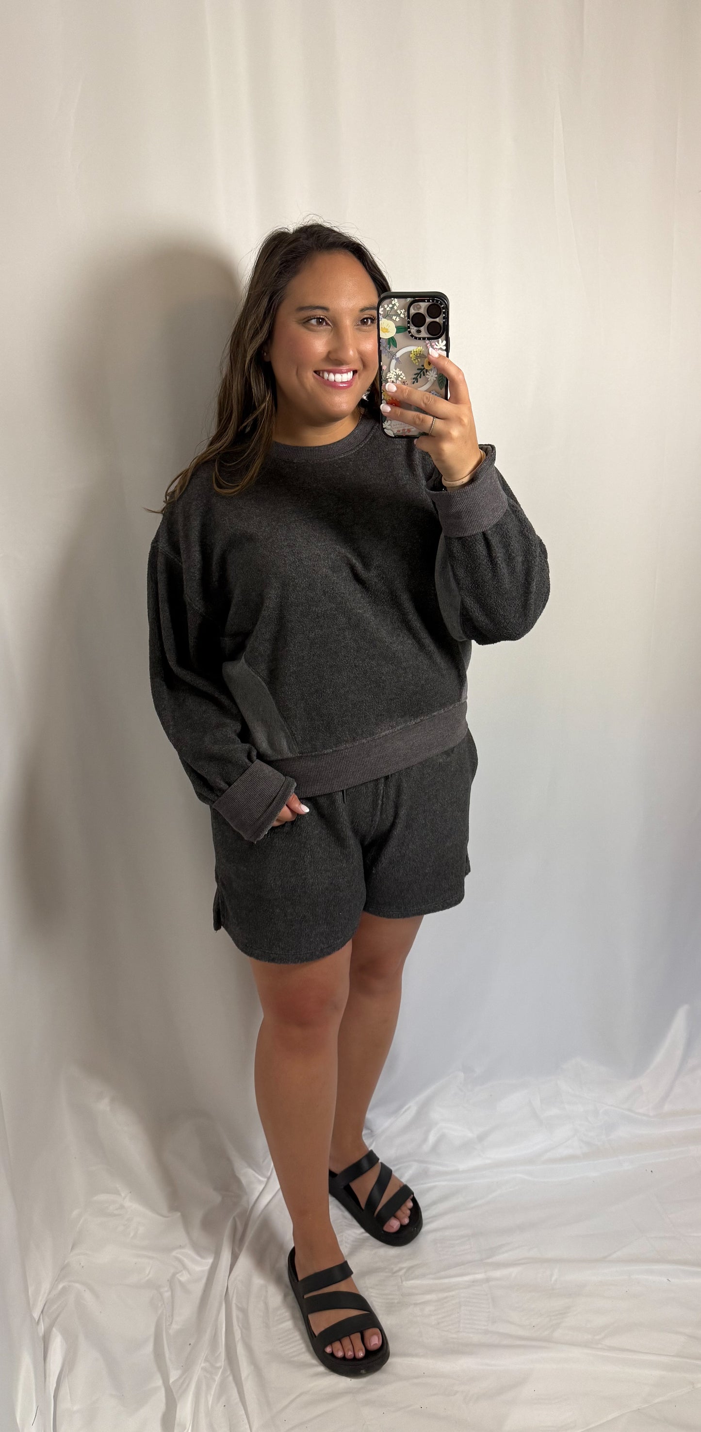 The Cozy Muse Set- Charcoal