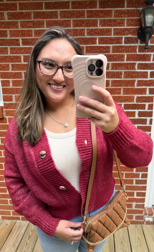 The Vintage Cabernet Cardigan