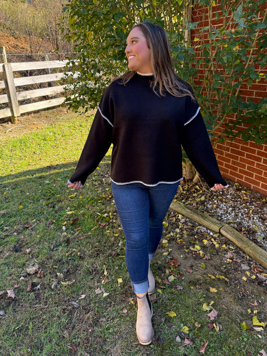 The Midnight Stitch Sweater