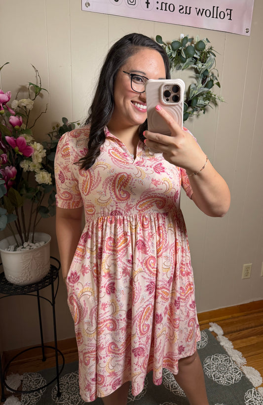The Paisley Pocket Babydoll Dress