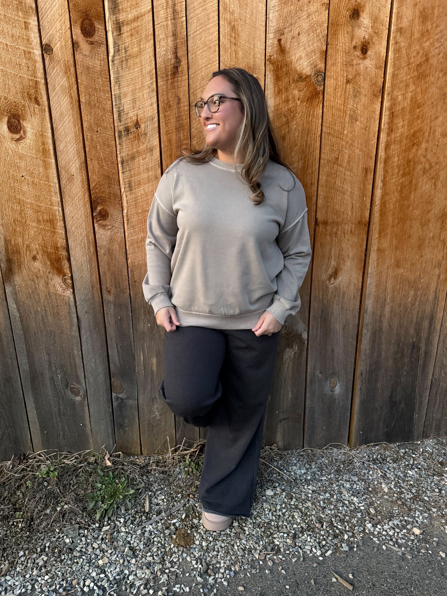 The Ash Seam Trouser Sweatpants- Charcoal