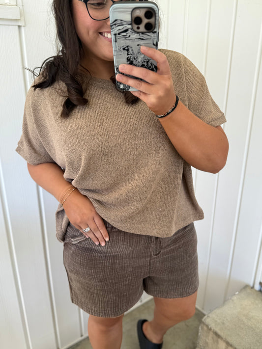Quinn's Frayed Hem Shorts