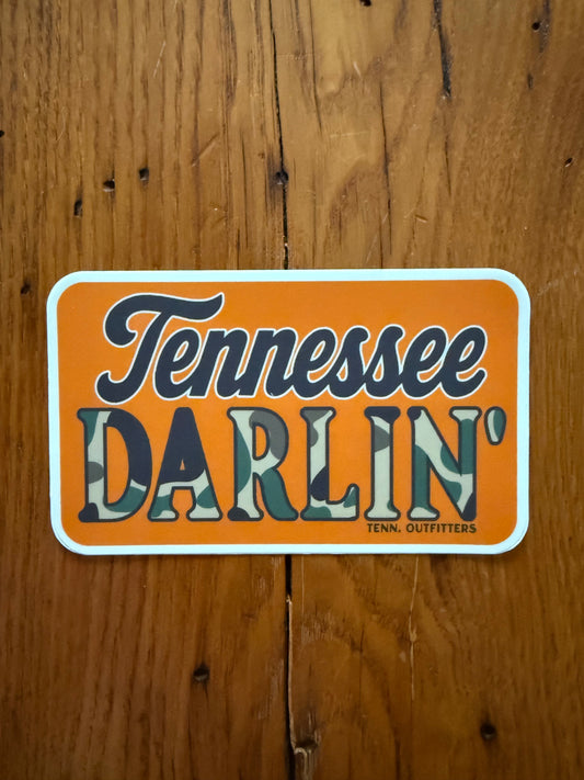 Camo Tennessee Darlin' Sticker